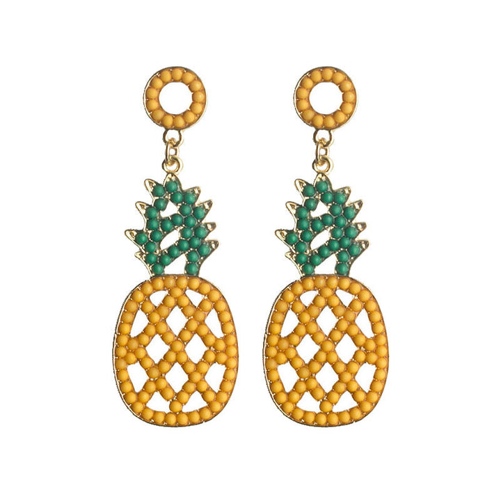 Pineapple-Themed Dangle Earrings Kalsten