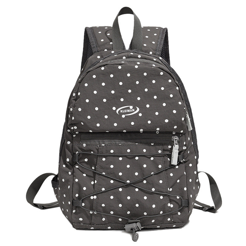 Trendy Polka Dot Casual Backpack Kalsten