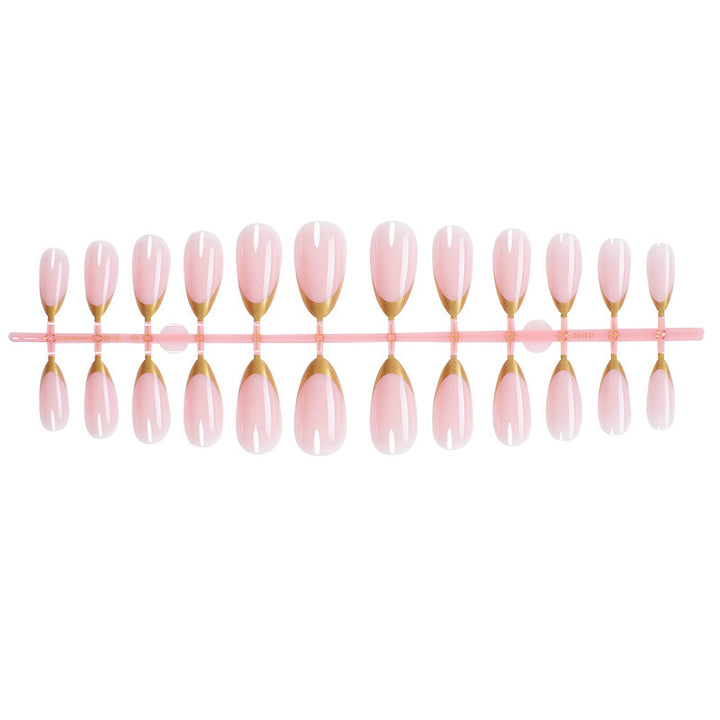 Artifice nail set with elegant gold gradient Kalsten