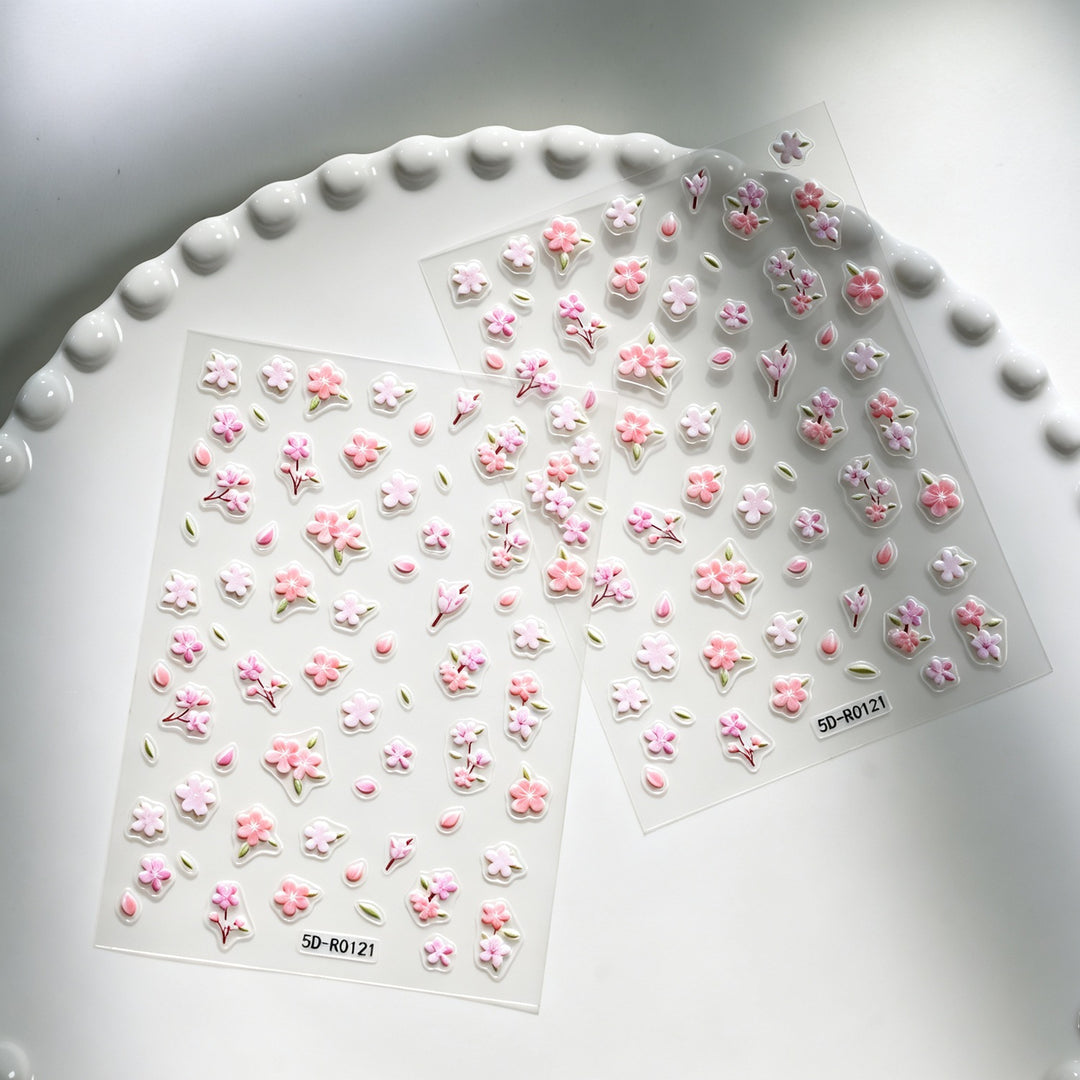 Decorative 3D Floral and Butterfly Nail Art Charms