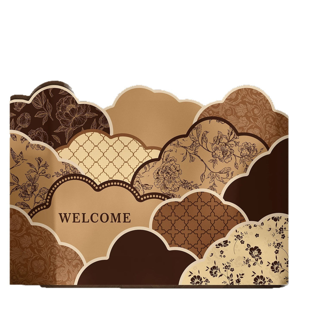 Stylish Vintage Floral Area Mat
