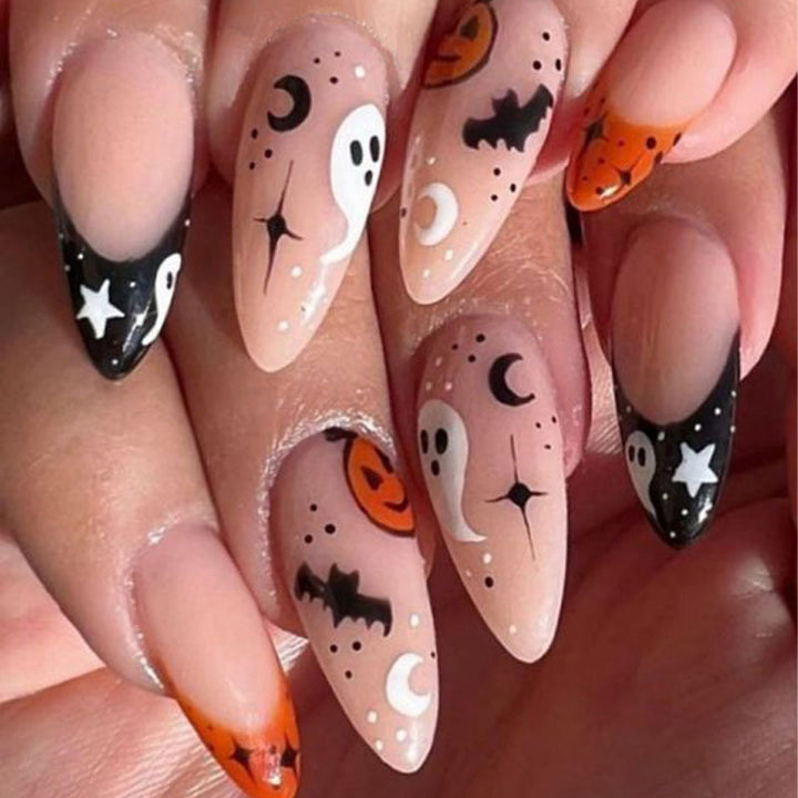 Spooky-Themed Press-On Nails