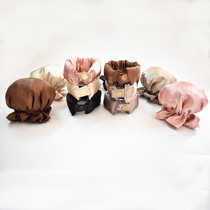 Luxurious Satin Hair Bonnet and Headband Set