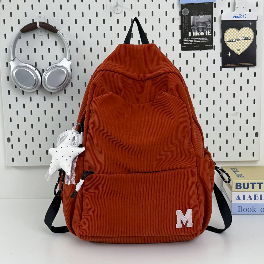 Corduroy Casual Backpack Kalsten