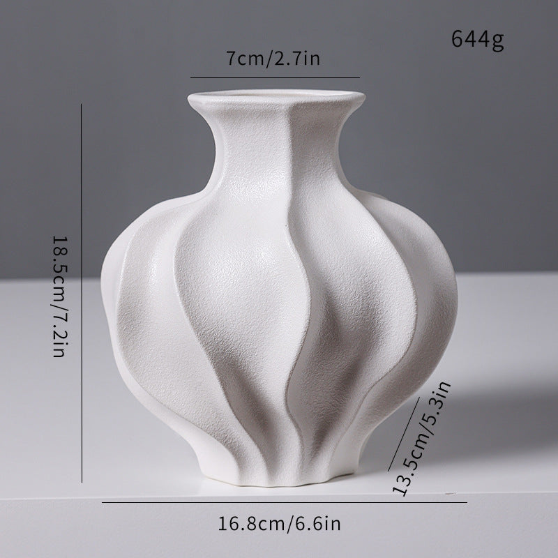 Sculptural Textured Ceramic Vase