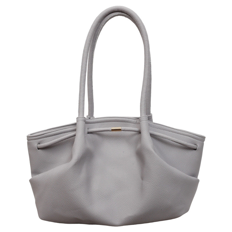 Classic Textured Handheld Tote Bag