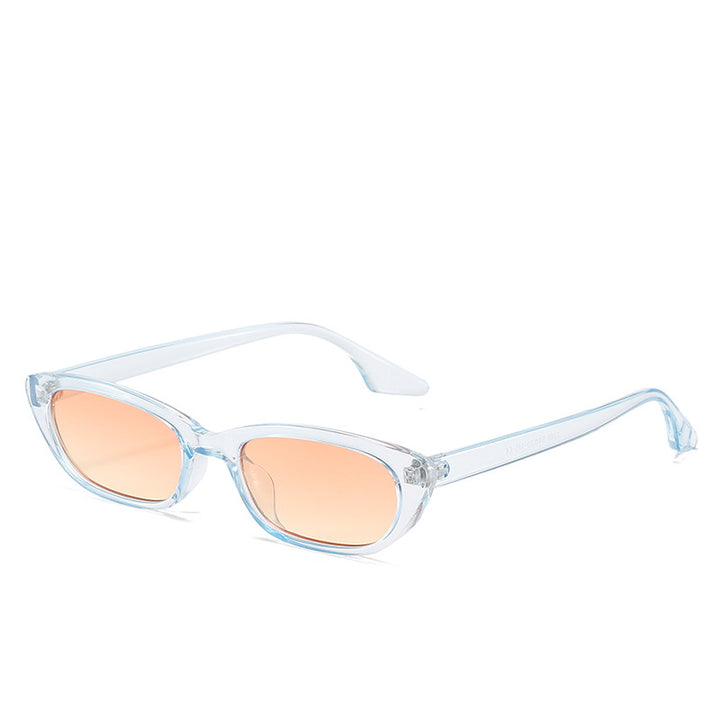 Women's modern sunglasses in trendy cat-eye style with transparent frame Kalsten