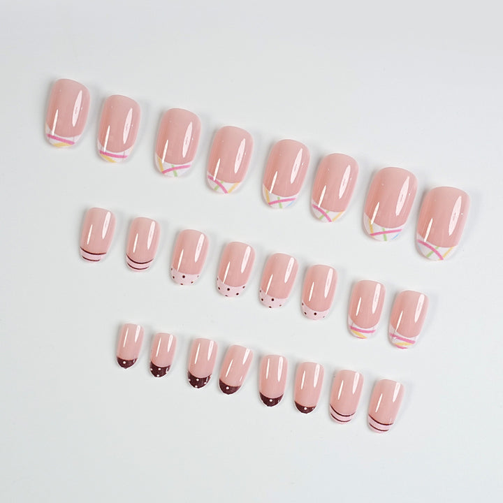 Trendy French Tip Press-On Nails