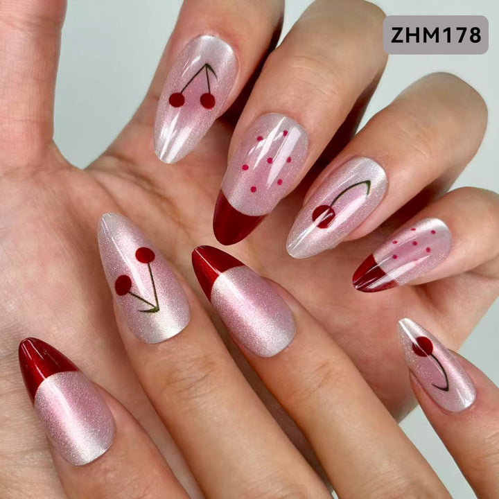 Floral Design Press-On Nails Kalsten