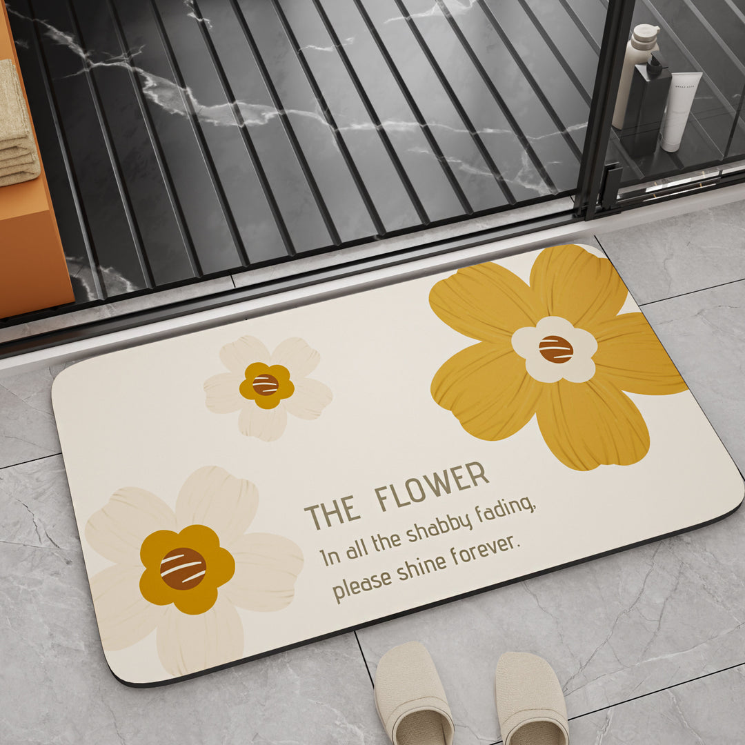 Inspirational Quote Bath Mat Kalsten