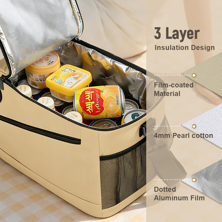 Multi-Compartment Insulated Lunch Cooler Kalsten