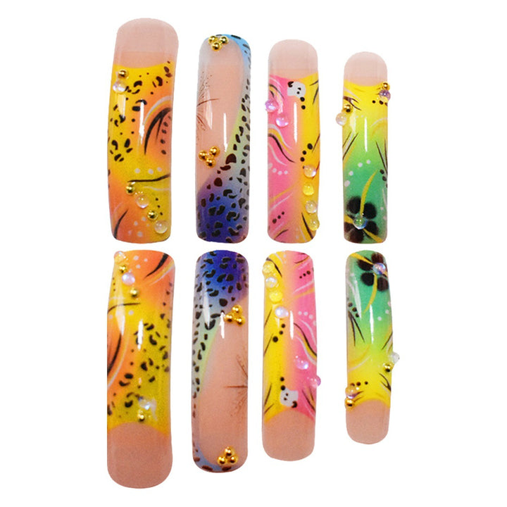 Artistic Long Press-On Nails Kalsten