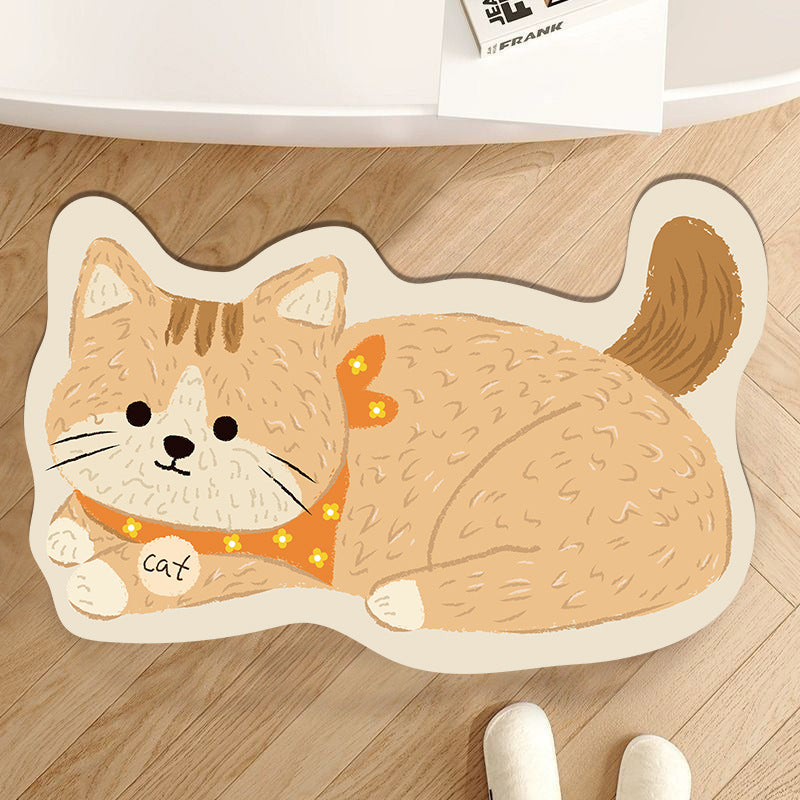 Playful Pet-Themed Area Mat