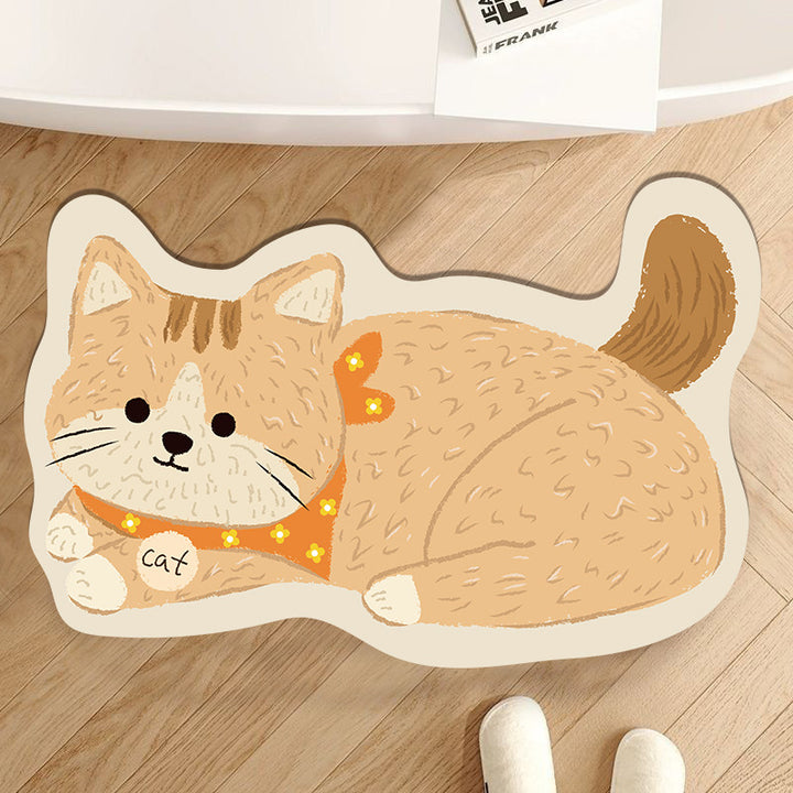 Playful Pet-Themed Area Mat