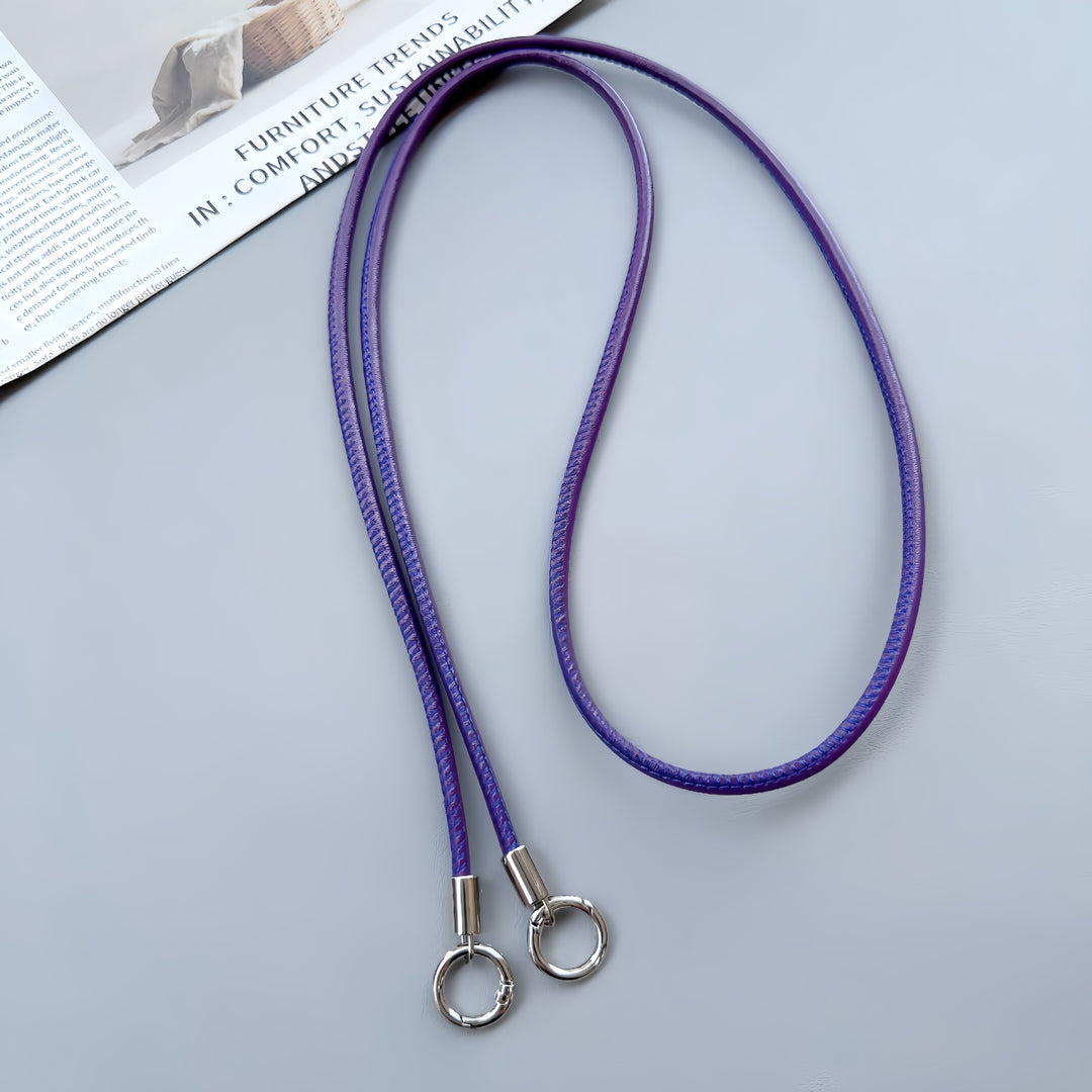 Premium Double-Ring Leather Lanyard Kalsten