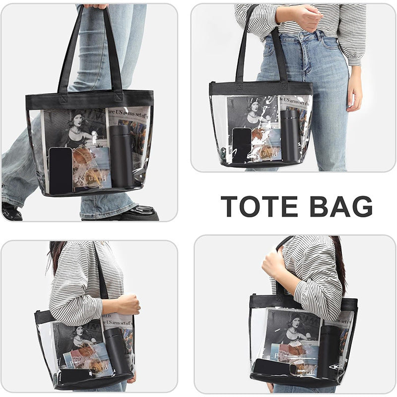 Transparent Shopping Bag in Modern Design Kalsten