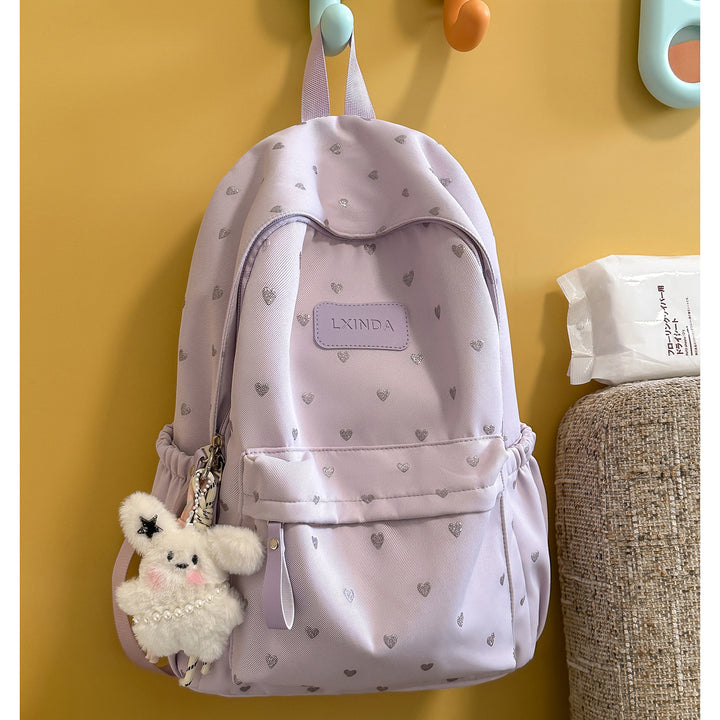 Fun Heart-Print Backpack Kalsten