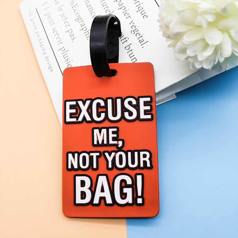 Unisex Luggage Tag with Funny Saying Kalsten
