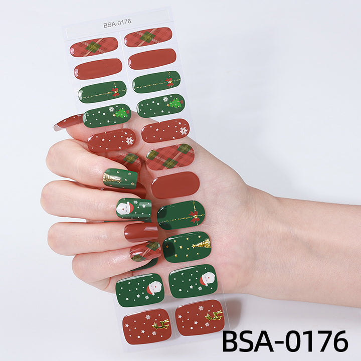Festive Holiday Nail Wraps