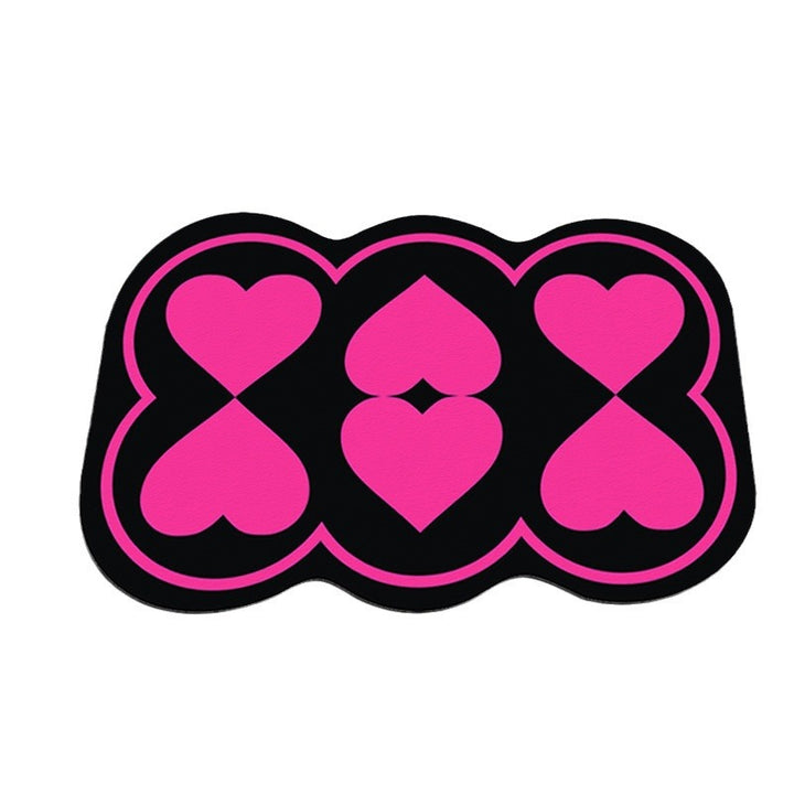 Elegant Heart-Shaped Bath Mat