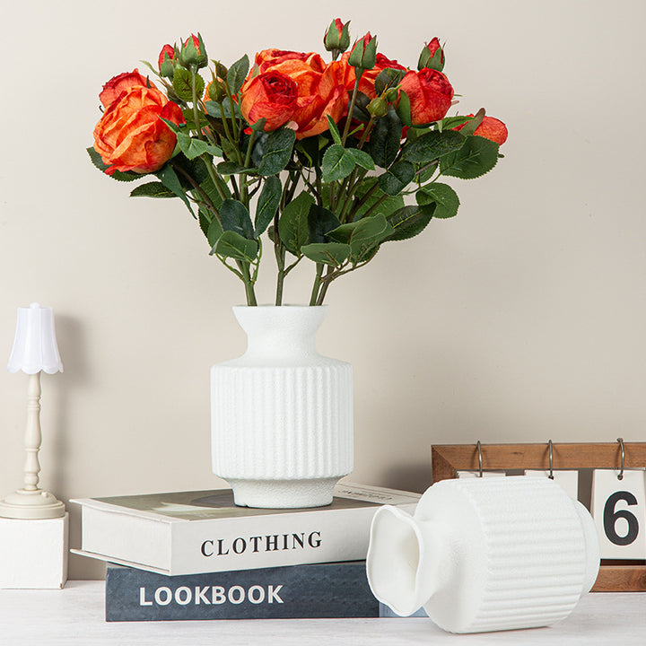 Textured Ceramic Flower Vase Kalsten