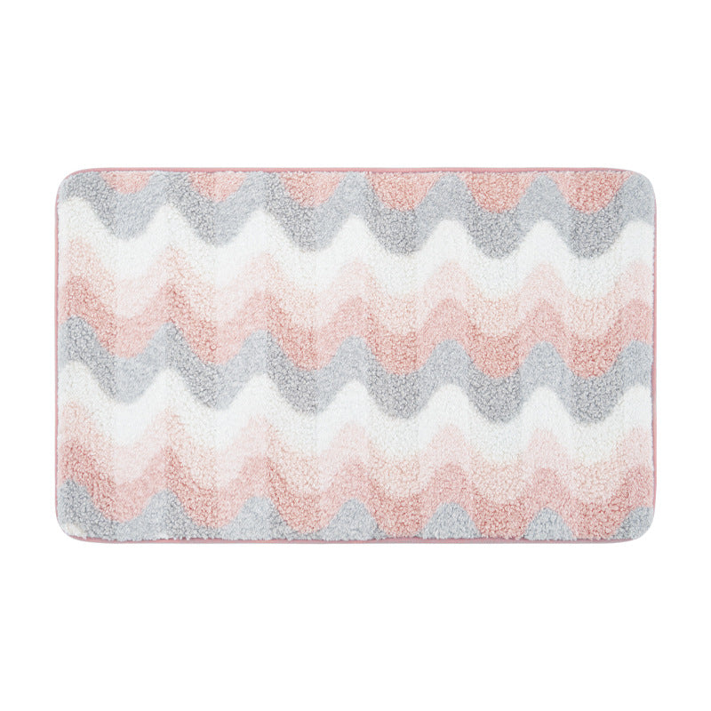 Decorative Wave Pattern Bath Mat Kalsten