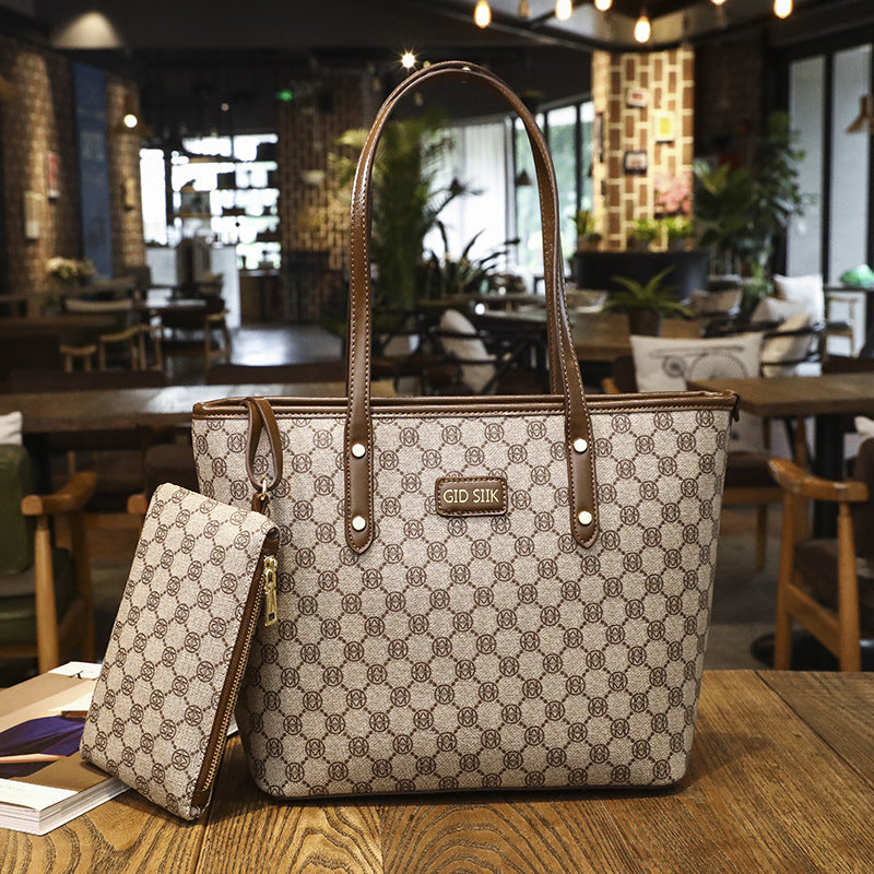 Elegant Multi-Pocket Tote Bag