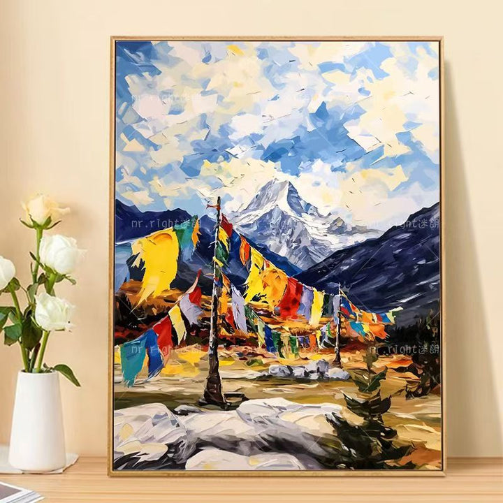 Mountain Landscape Canvas Art Print Kalsten