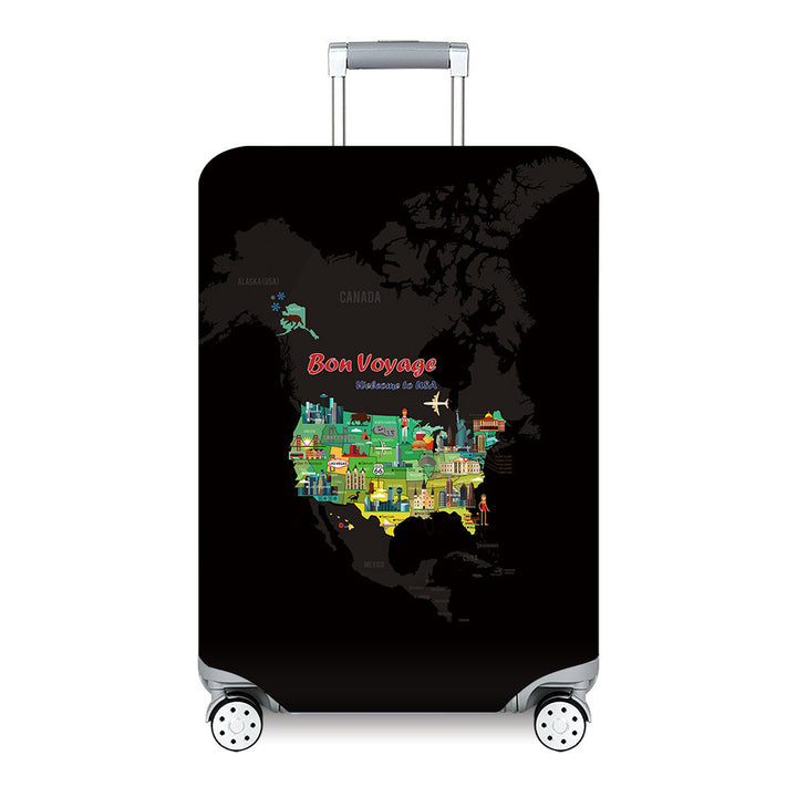 Women's Hard Shell Travel Suitcase with Custom Statement Design Kalsten