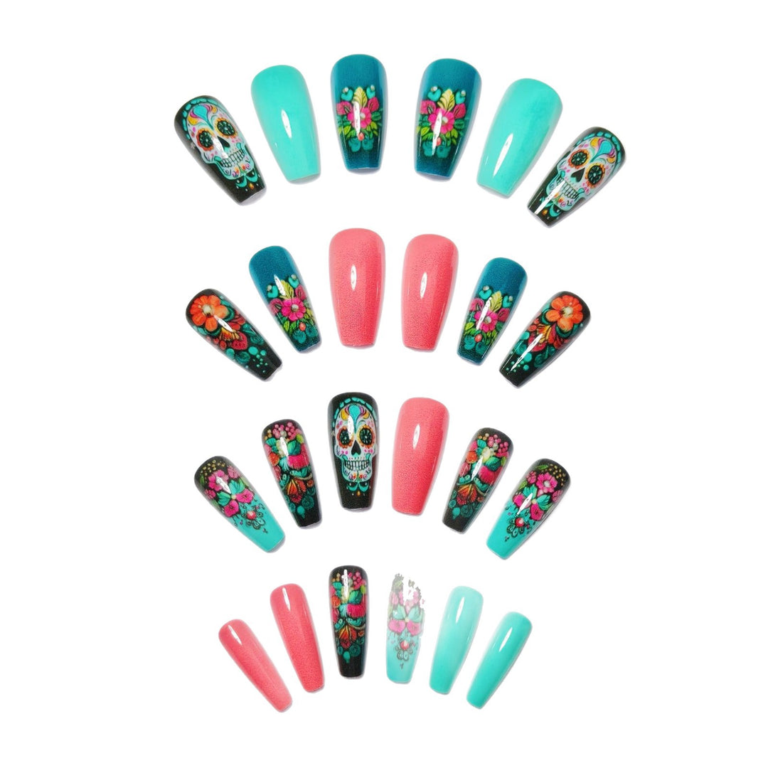 Artistic Day of the Dead Nail Art Kalsten
