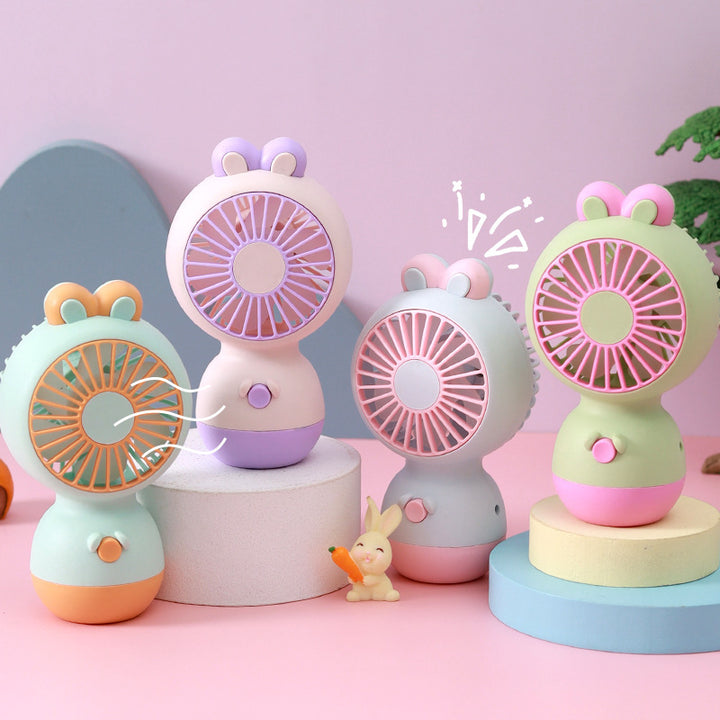 Women's Portable Hand Fan with Cute Animal Ear Design Kalsten