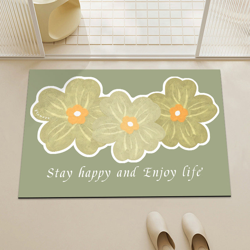 Artistic Floral Decorative Mat
