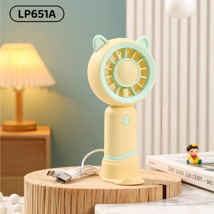 Ladies Portable Mini Handheld Fan with Cat Ears Kalsten