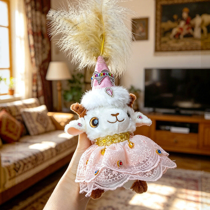 Jewel-Embellished Plush Lamb Collectible Kalsten