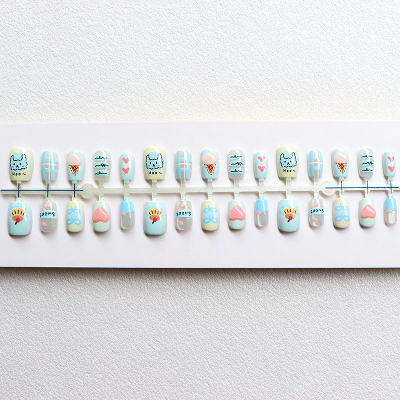 Creative Themed Press-On Nail Set Kalsten