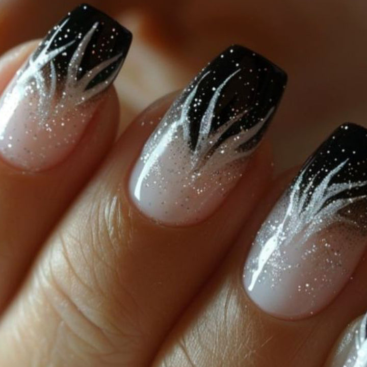 Artistic Ombre Glitter Nail Art Kalsten