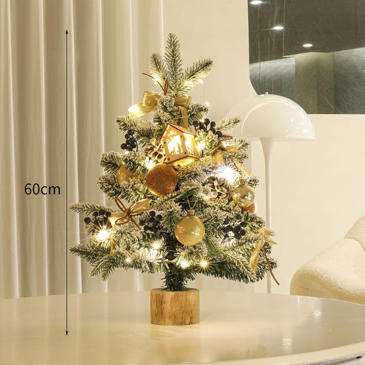 Decorative Mini Christmas Tree with LED Lights