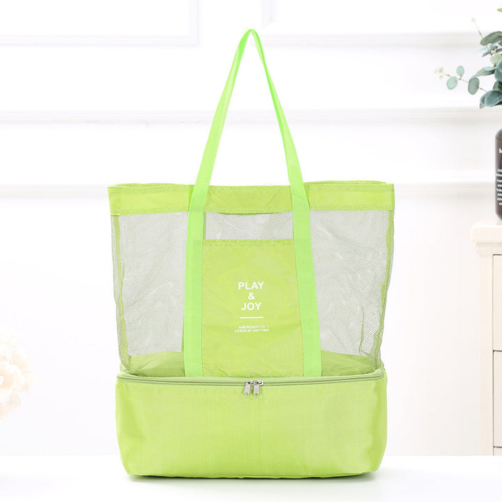 Versatile Multi-Pocket Mesh Beach Tote Kalsten