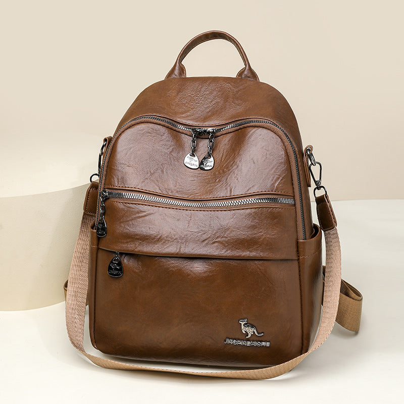 Luxurious Retro Leather Backpack Kalsten
