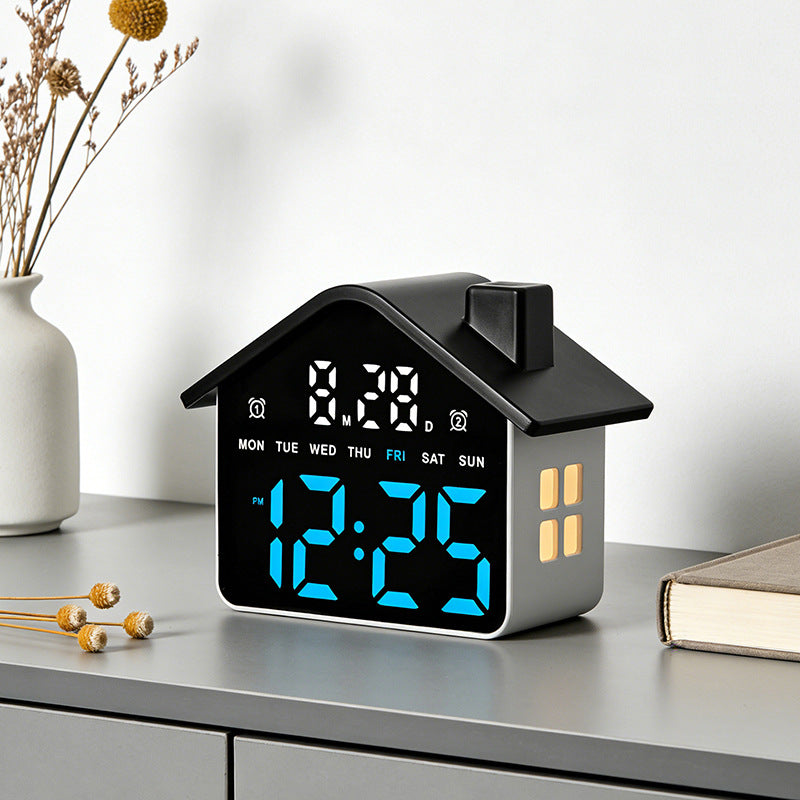 Digital Alarm Clock in Creative House Design Kalsten