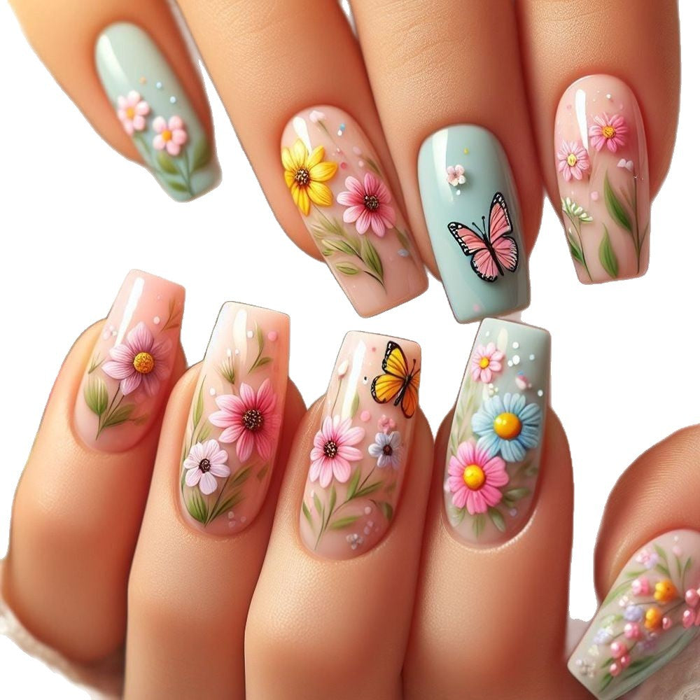 Floral Gradient Nail Art Design Kit Kalsten