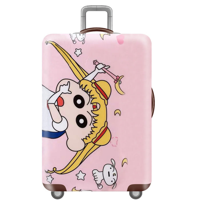 Unisex children's suitcase with reinforced hard shell, telescopic handle and Kuromi motif Kalsten