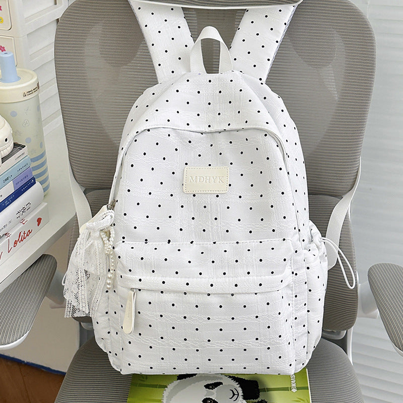 Compact Polka Dot Backpack Kalsten