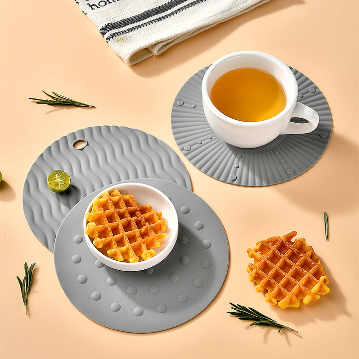Heat-resistant silicone coaster with non-slip surface Kalsten