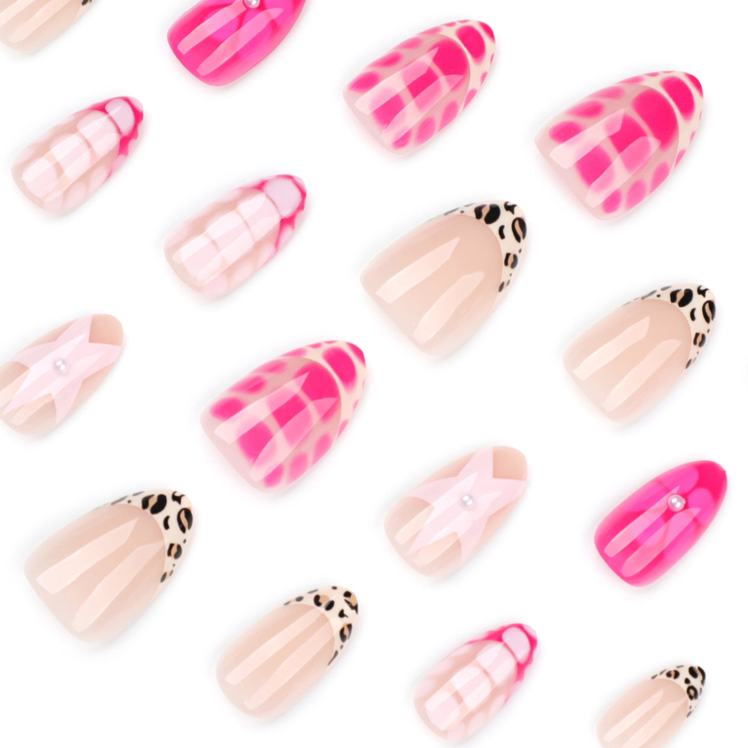 Artful nail art with colorful design and glitter accents Kalsten