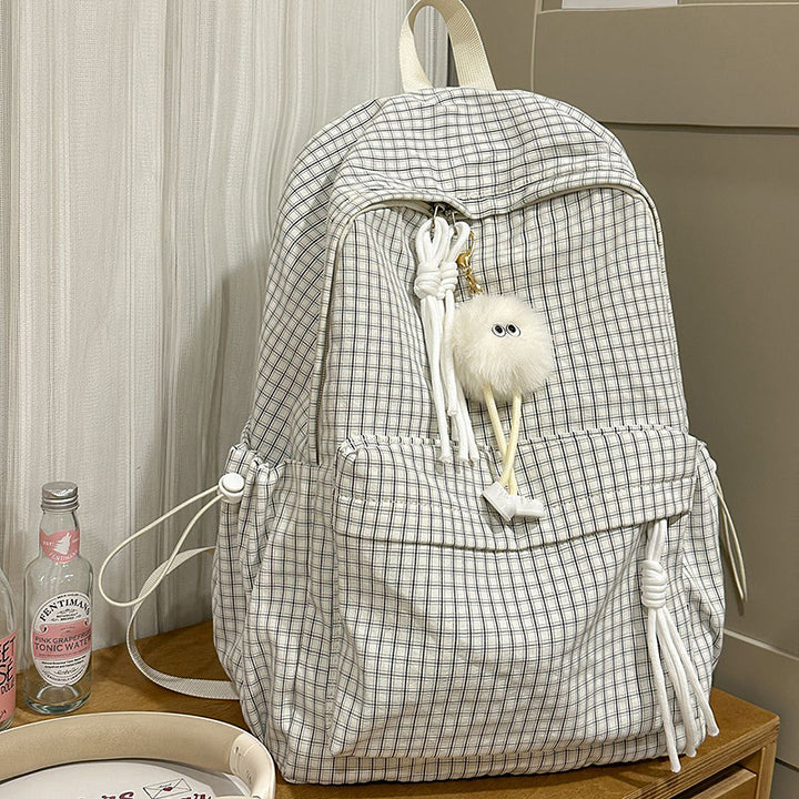 Textured Patterned Casual Backpack Kalsten