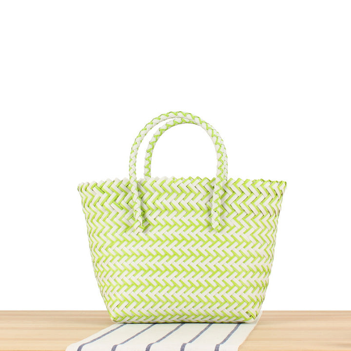 Braided Tote Bag with Modern Patterns Kalsten