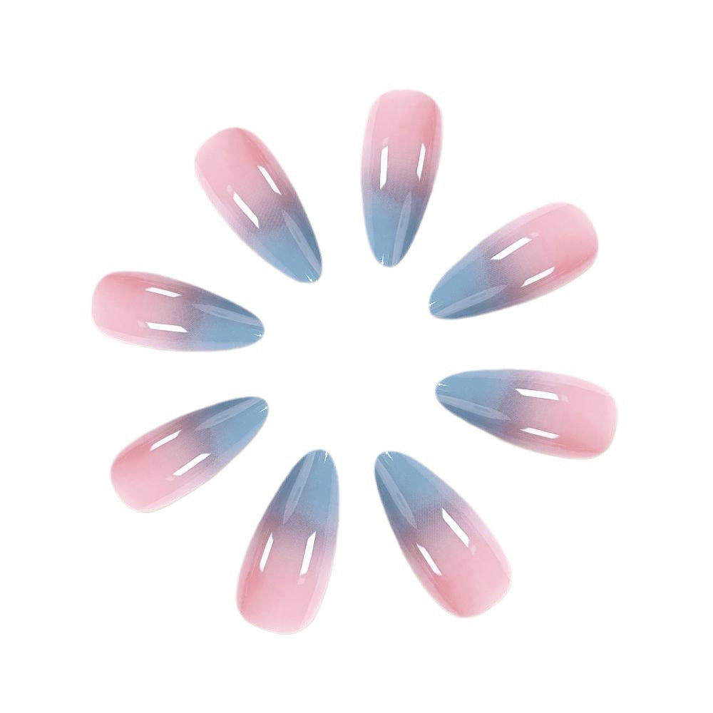 Gradient Ombre Stiletto Nail Art