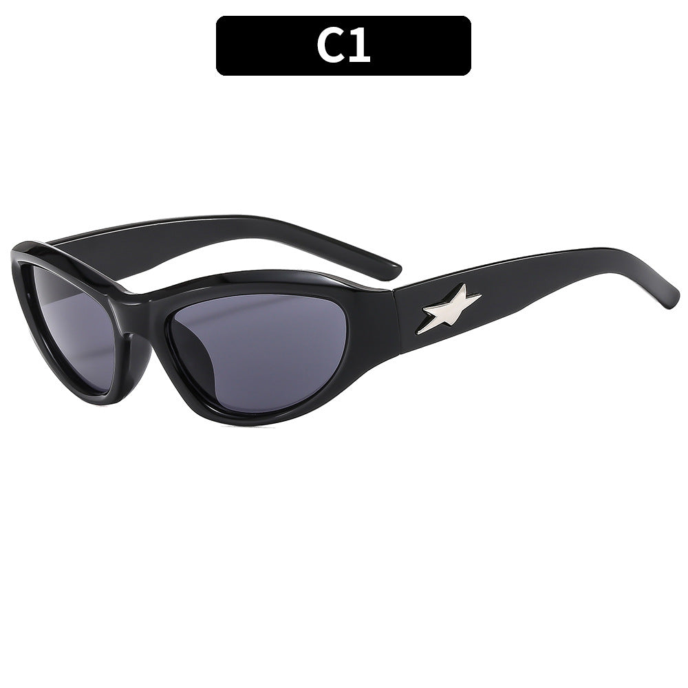 Stylish Angular Cat-Eye Sunglasses