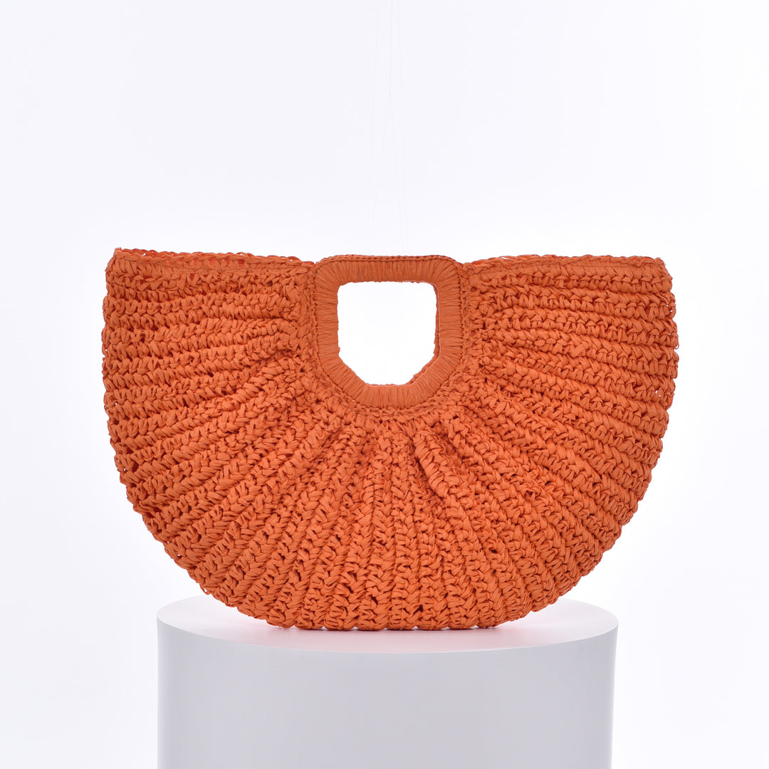 Handcrafted Ribbed Structure Beach Bag Kalsten